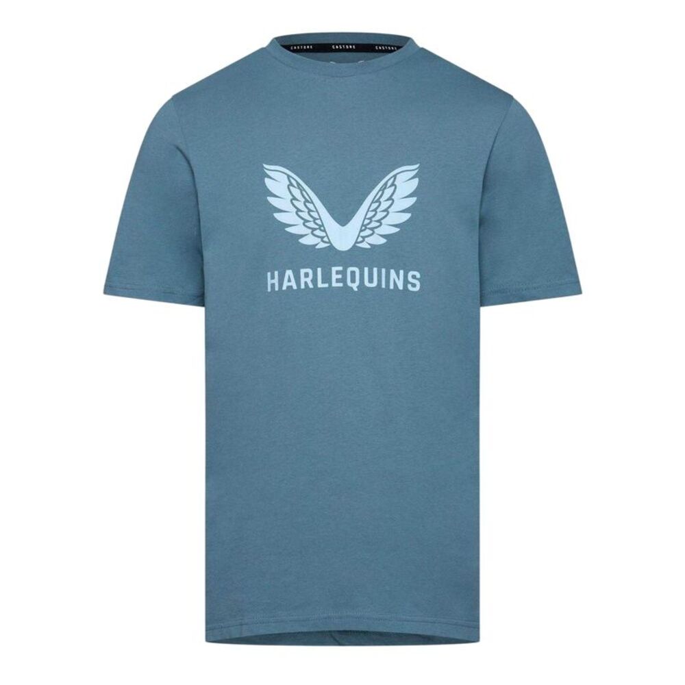 Castore Mens Harlequins F.C. Wings T-Shirt / Bluestone